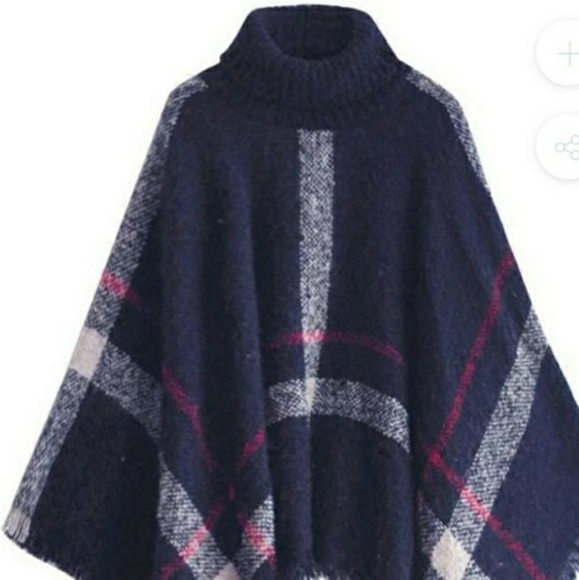 Turtleneck Poncho - Picture 2 of 3